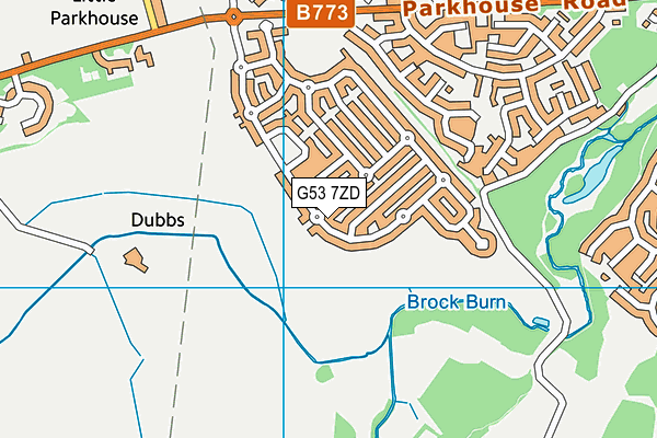 G53 7ZD map - OS VectorMap District (Ordnance Survey) G53 7ZD map - OS VectorMap District (Ordnance Survey)
