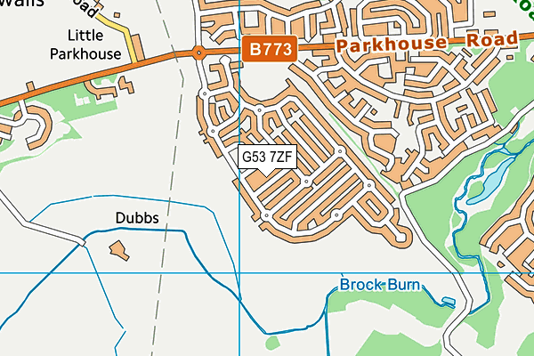 G53 7ZF map - OS VectorMap District (Ordnance Survey)