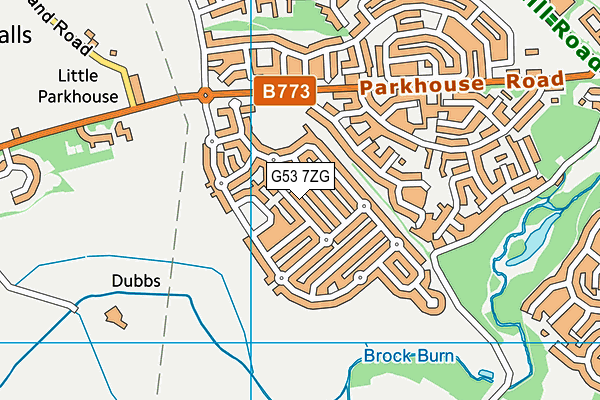 G53 7ZG map - OS VectorMap District (Ordnance Survey) G53 7ZG map - OS VectorMap District (Ordnance Survey)