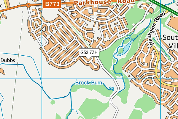G53 7ZH map - OS VectorMap District (Ordnance Survey) G53 7ZH map - OS VectorMap District (Ordnance Survey)