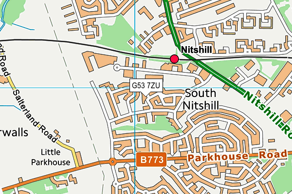 G53 7ZU map - OS VectorMap District (Ordnance Survey) G53 7ZU map - OS VectorMap District (Ordnance Survey)