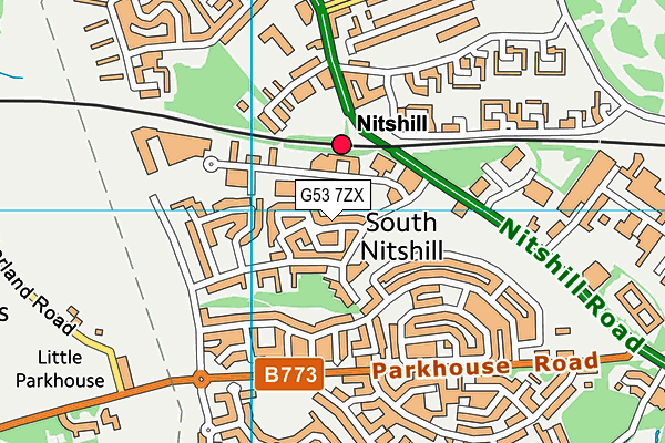G53 7ZX map - OS VectorMap District (Ordnance Survey) G53 7ZX map - OS VectorMap District (Ordnance Survey)