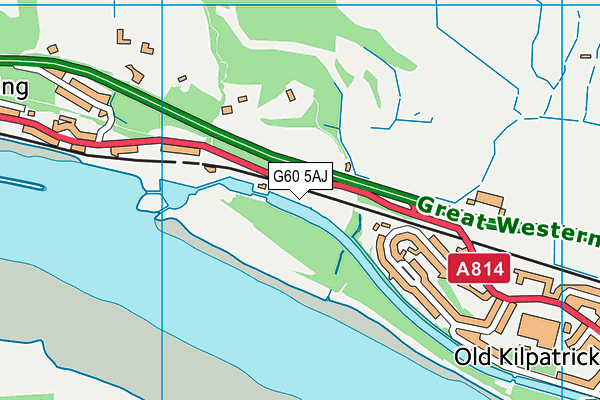 G60 5AJ map - OS VectorMap District (Ordnance Survey)