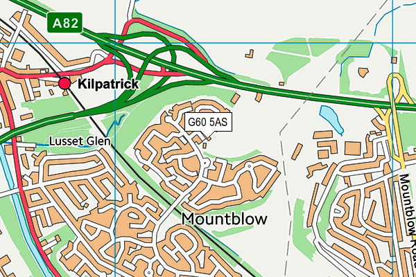 G60 5AS map - OS VectorMap District (Ordnance Survey)