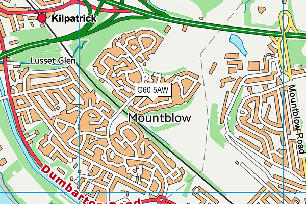 G60 5AW map - OS VectorMap District (Ordnance Survey)