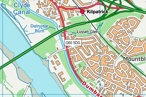 G60 5DG map - OS VectorMap District (Ordnance Survey)
