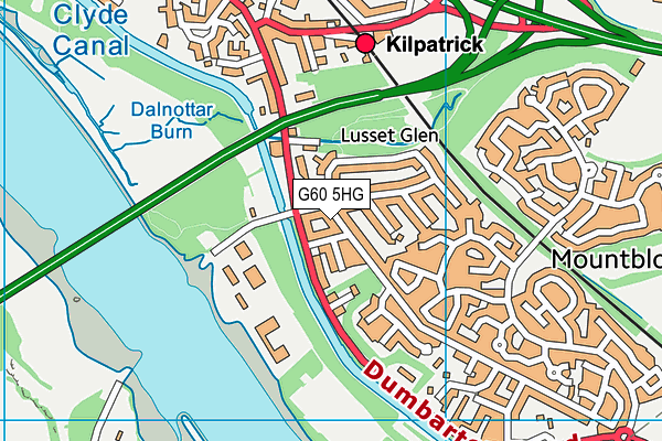 G60 5HG map - OS VectorMap District (Ordnance Survey) G60 5HG map - OS VectorMap District (Ordnance Survey)