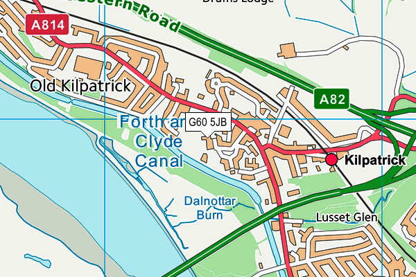 G60 5JB map - OS VectorMap District (Ordnance Survey)