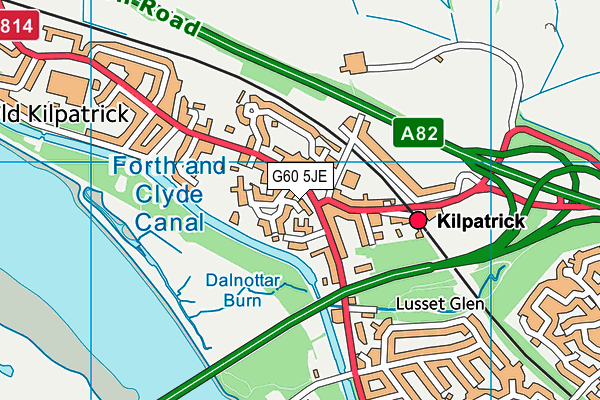 G60 5JE map - OS VectorMap District (Ordnance Survey) G60 5JE map - OS VectorMap District (Ordnance Survey)