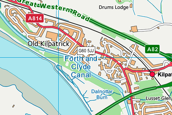 G60 5JJ map - OS VectorMap District (Ordnance Survey) G60 5JJ map - OS VectorMap District (Ordnance Survey)