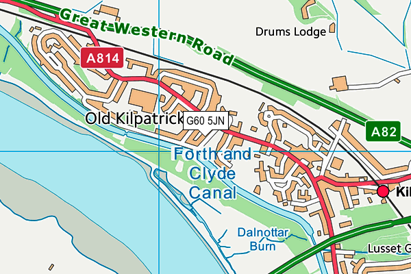 G60 5JN map - OS VectorMap District (Ordnance Survey) G60 5JN map - OS VectorMap District (Ordnance Survey)