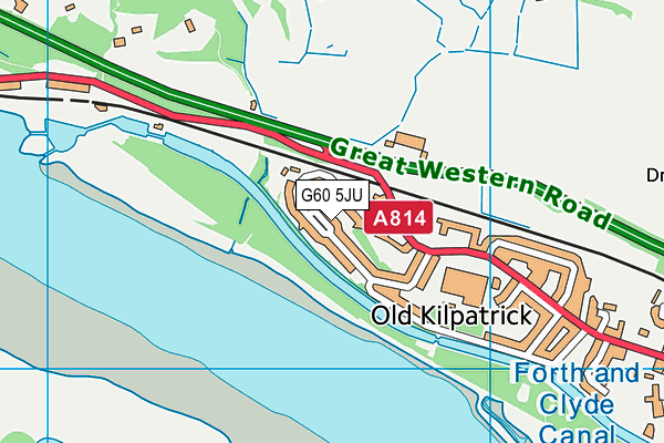 G60 5JU map - OS VectorMap District (Ordnance Survey)