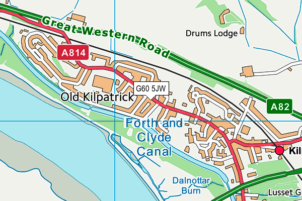 G60 5JW map - OS VectorMap District (Ordnance Survey)