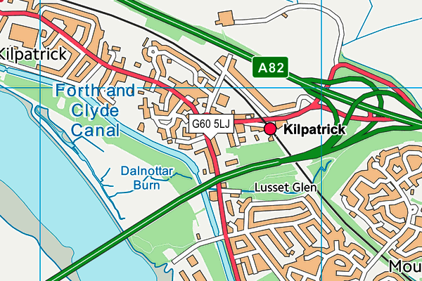 G60 5LJ map - OS VectorMap District (Ordnance Survey)