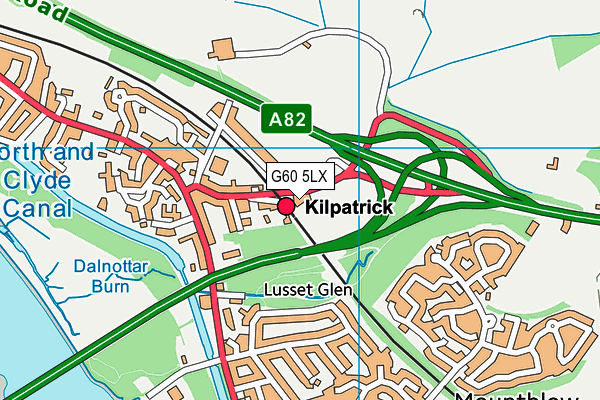 G60 5LX map - OS VectorMap District (Ordnance Survey) G60 5LX map - OS VectorMap District (Ordnance Survey)