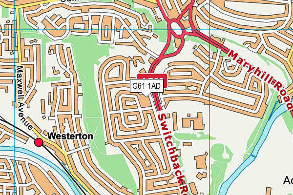 G61 1AD map - OS VectorMap District (Ordnance Survey) G61 1AD map - OS VectorMap District (Ordnance Survey)