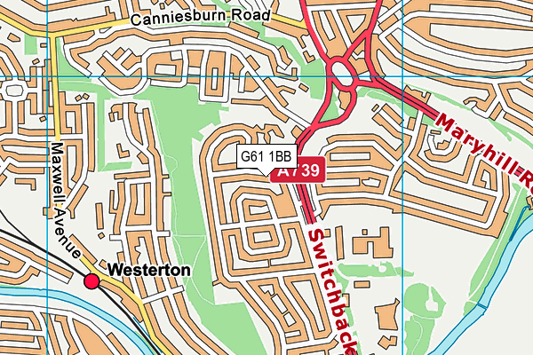 G61 1BB map - OS VectorMap District (Ordnance Survey) G61 1BB map - OS VectorMap District (Ordnance Survey)