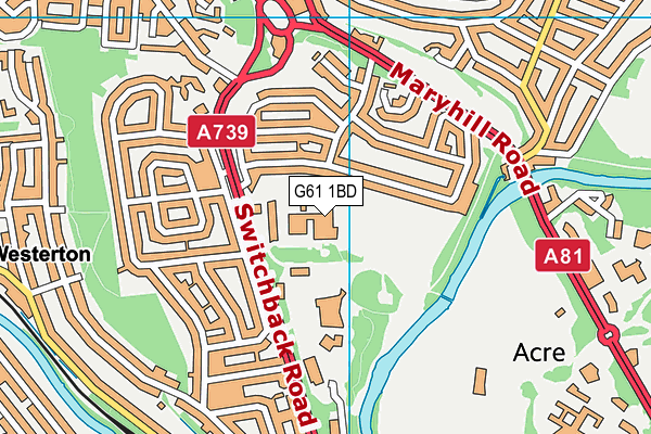 G61 1BD map - OS VectorMap District (Ordnance Survey) G61 1BD map - OS VectorMap District (Ordnance Survey)