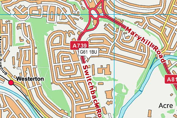 G61 1BU map - OS VectorMap District (Ordnance Survey) G61 1BU map - OS VectorMap District (Ordnance Survey)