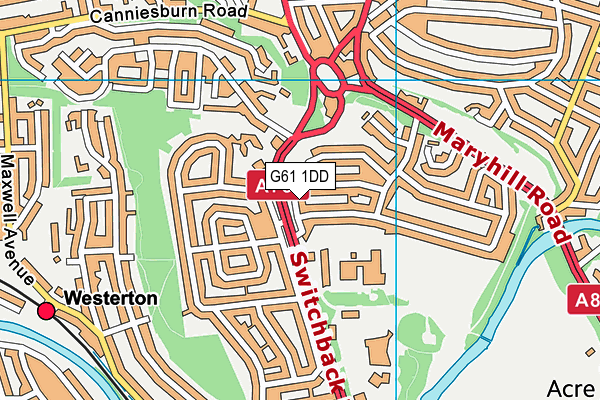 G61 1DD map - OS VectorMap District (Ordnance Survey) G61 1DD map - OS VectorMap District (Ordnance Survey)