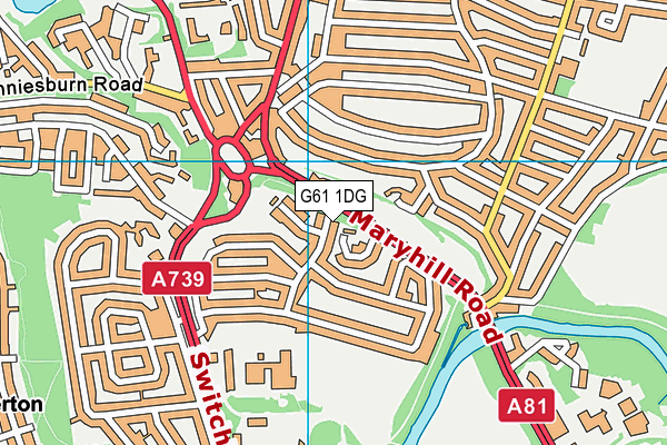 G61 1DG map - OS VectorMap District (Ordnance Survey) G61 1DG map - OS VectorMap District (Ordnance Survey)