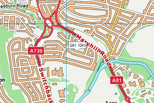 G61 1DH map - OS VectorMap District (Ordnance Survey) G61 1DH map - OS VectorMap District (Ordnance Survey)