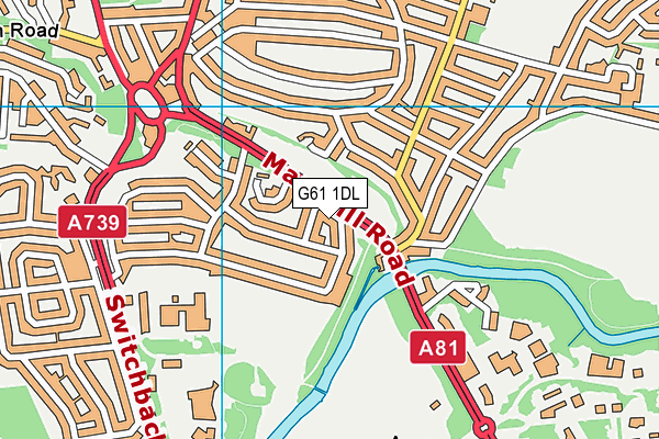 G61 1DL map - OS VectorMap District (Ordnance Survey) G61 1DL map - OS VectorMap District (Ordnance Survey)