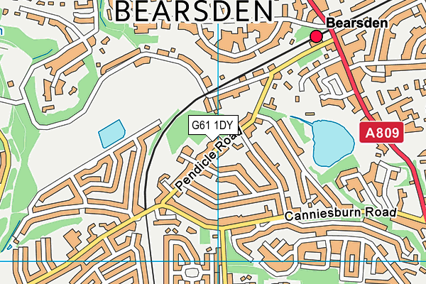 G61 1DY map - OS VectorMap District (Ordnance Survey) G61 1DY map - OS VectorMap District (Ordnance Survey)