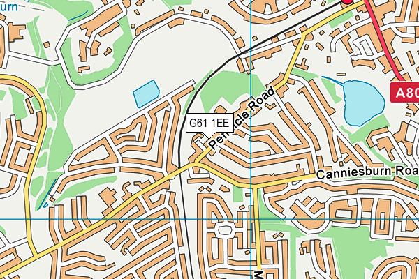 G61 1EE map - OS VectorMap District (Ordnance Survey) G61 1EE map - OS VectorMap District (Ordnance Survey)