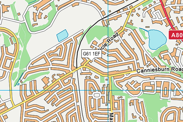 G61 1EF map - OS VectorMap District (Ordnance Survey) G61 1EF map - OS VectorMap District (Ordnance Survey)