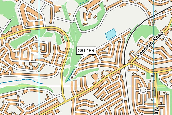 G61 1ER map - OS VectorMap District (Ordnance Survey) G61 1ER map - OS VectorMap District (Ordnance Survey)
