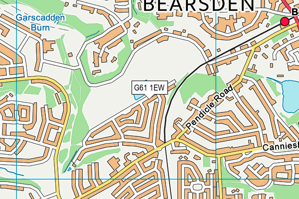 G61 1EW map - OS VectorMap District (Ordnance Survey) G61 1EW map - OS VectorMap District (Ordnance Survey)