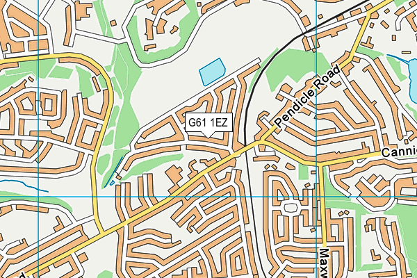 G61 1EZ map - OS VectorMap District (Ordnance Survey) G61 1EZ map - OS VectorMap District (Ordnance Survey)