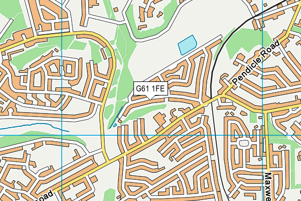 G61 1FE map - OS VectorMap District (Ordnance Survey) G61 1FE map - OS VectorMap District (Ordnance Survey)