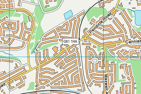 G61 1HA map - OS VectorMap District (Ordnance Survey) G61 1HA map - OS VectorMap District (Ordnance Survey)