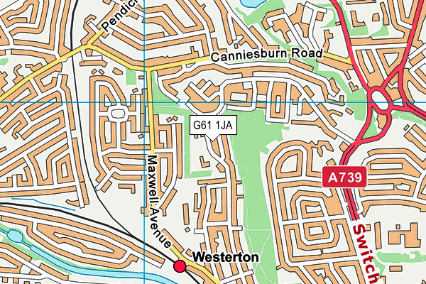 G61 1JA map - OS VectorMap District (Ordnance Survey) G61 1JA map - OS VectorMap District (Ordnance Survey)