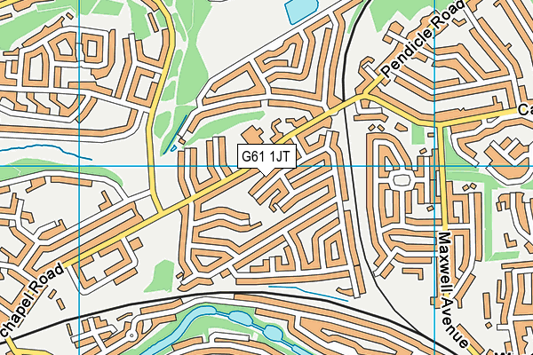 G61 1JT map - OS VectorMap District (Ordnance Survey) G61 1JT map - OS VectorMap District (Ordnance Survey)