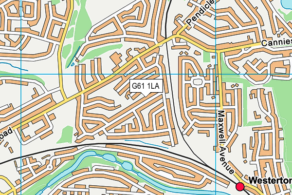 G61 1LA map - OS VectorMap District (Ordnance Survey) G61 1LA map - OS VectorMap District (Ordnance Survey)