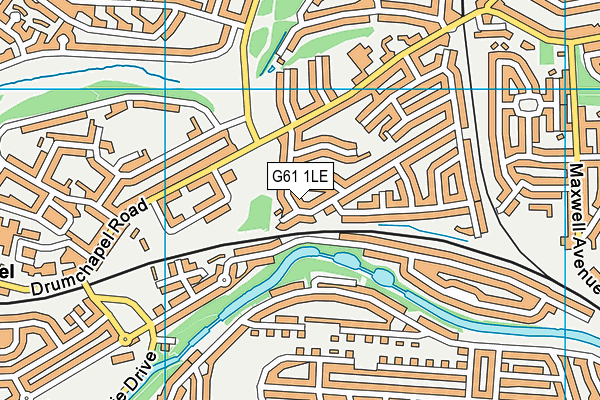 G61 1LE map - OS VectorMap District (Ordnance Survey) G61 1LE map - OS VectorMap District (Ordnance Survey)