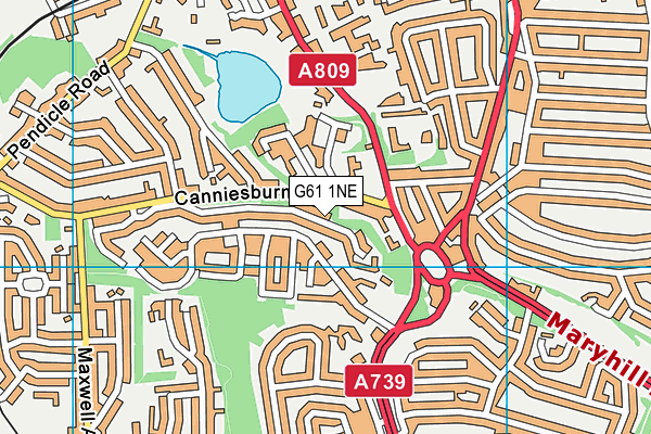 G61 1NE map - OS VectorMap District (Ordnance Survey) G61 1NE map - OS VectorMap District (Ordnance Survey)