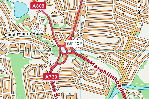 G61 1QP map - OS VectorMap District (Ordnance Survey) G61 1QP map - OS VectorMap District (Ordnance Survey)