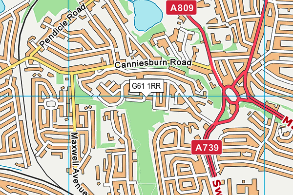 G61 1RR map - OS VectorMap District (Ordnance Survey) G61 1RR map - OS VectorMap District (Ordnance Survey)