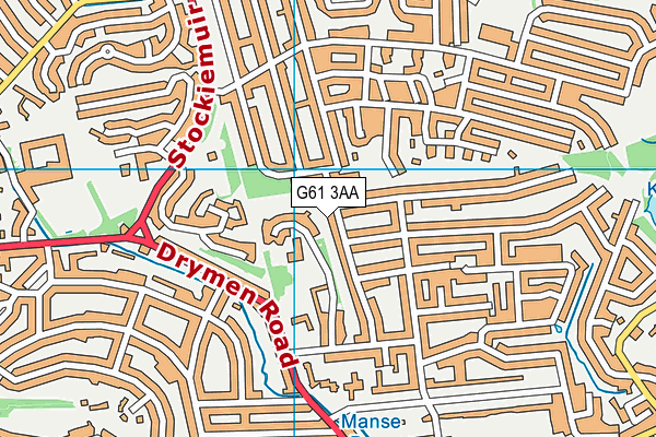 G61 3AA map - OS VectorMap District (Ordnance Survey) G61 3AA map - OS VectorMap District (Ordnance Survey)