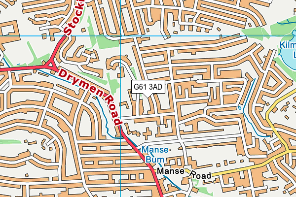 G61 3AD map - OS VectorMap District (Ordnance Survey) G61 3AD map - OS VectorMap District (Ordnance Survey)