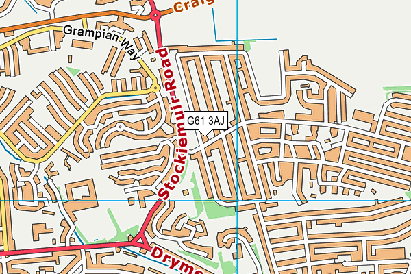 G61 3AJ map - OS VectorMap District (Ordnance Survey) G61 3AJ map - OS VectorMap District (Ordnance Survey)