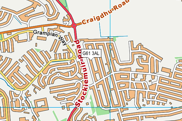 G61 3AL map - OS VectorMap District (Ordnance Survey) G61 3AL map - OS VectorMap District (Ordnance Survey)