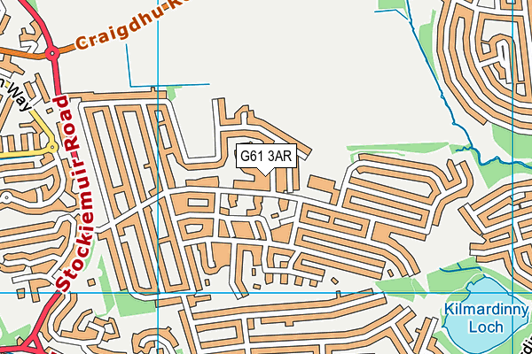 G61 3AR map - OS VectorMap District (Ordnance Survey) G61 3AR map - OS VectorMap District (Ordnance Survey)