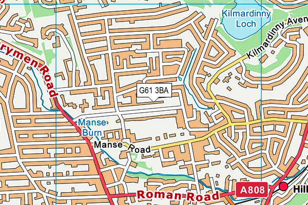 G61 3BA map - OS VectorMap District (Ordnance Survey) G61 3BA map - OS VectorMap District (Ordnance Survey)