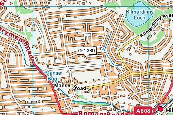 G61 3BD map - OS VectorMap District (Ordnance Survey) G61 3BD map - OS VectorMap District (Ordnance Survey)