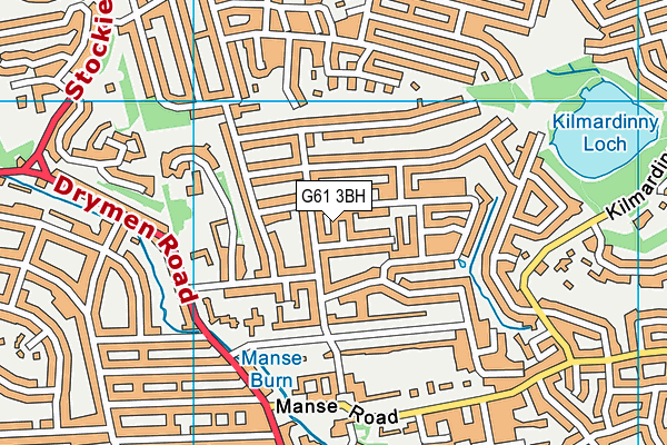 G61 3BH map - OS VectorMap District (Ordnance Survey) G61 3BH map - OS VectorMap District (Ordnance Survey)